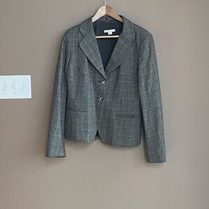 Marella Wool Blend 2 Button‎ Blazer Grey Brown Size 12